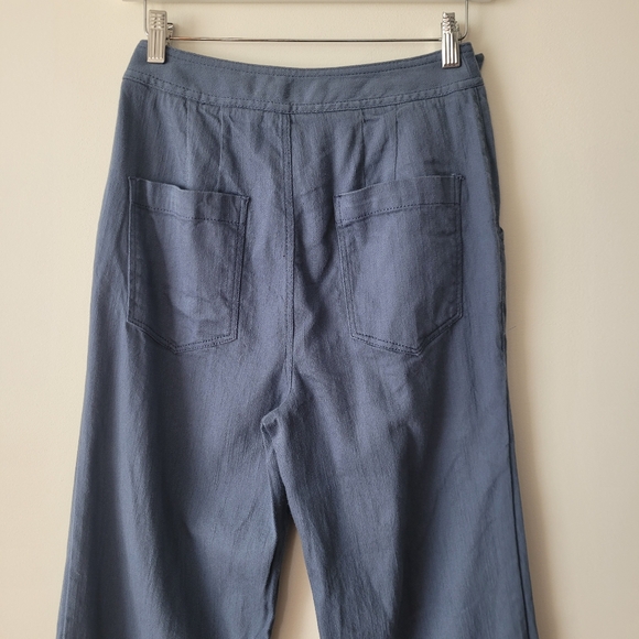 Anthropologie High Rise Wide Leg Button Fly Pants Size 4 - Picture 5 of 9